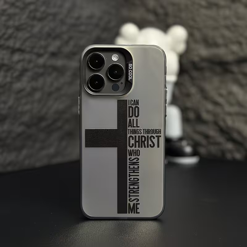 Phone Cases Xr Iphone - Anti-Fingerabdruck-Kreuz-Bibel-Handyhülle für iPhone 17 16 15
