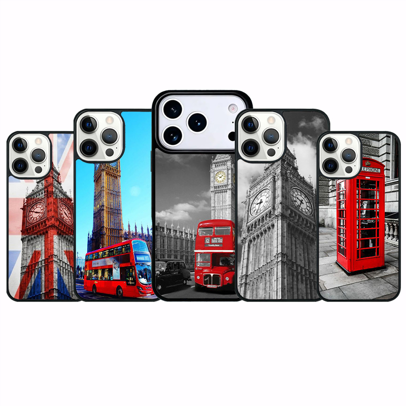 Phone Cases London - London Red Bus Big Ben Handyhülle