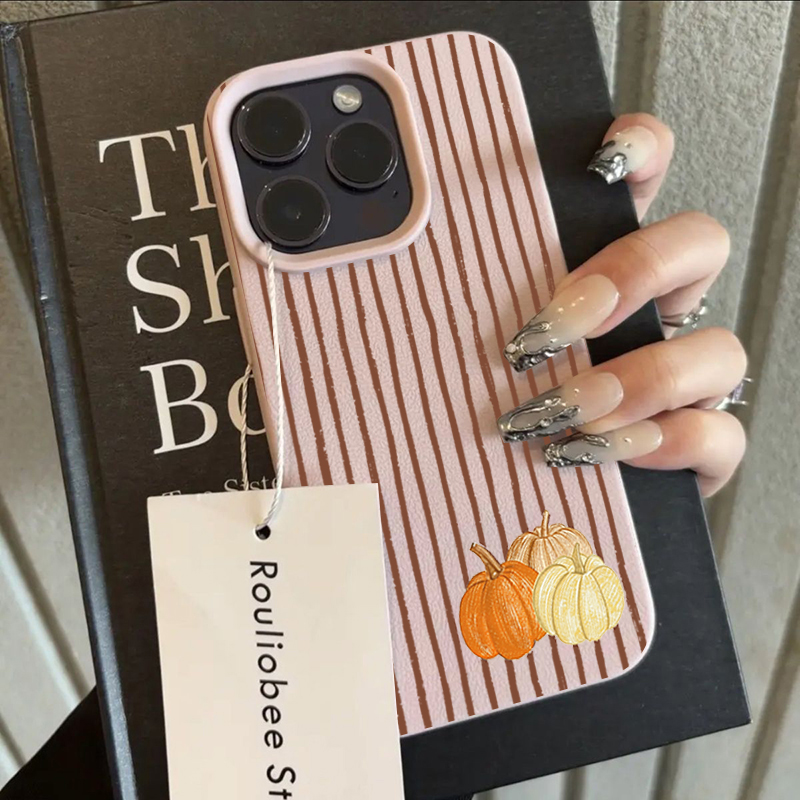 Braun gestreifte kleine Kürbis – Phone Cases Xr Iphone Bewertung und Preis