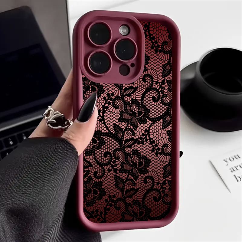 Elegante Spitzen-Blumen-Handyh – Phone Cases Xr Iphone Bewertung und Preis