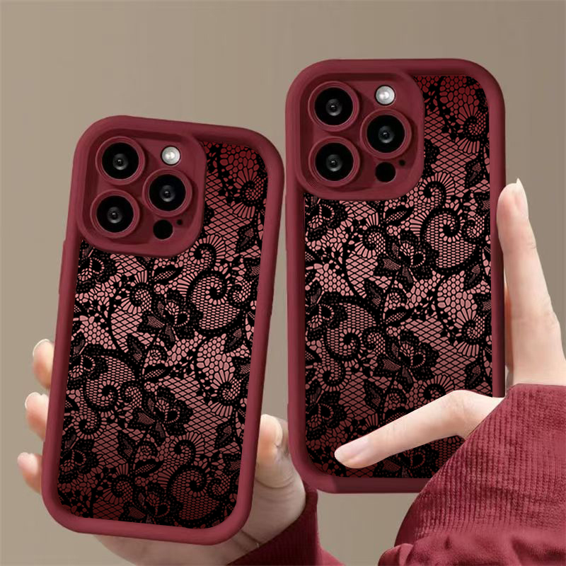 Elegante Spitzen-Blumen-Handyh – Phone Cases Xr Iphone Bewertung und Preis