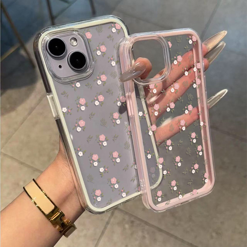Grüne Blätter Rosa Blume 2-in- – Phone Cases Xr Iphone Bewertung und Preis