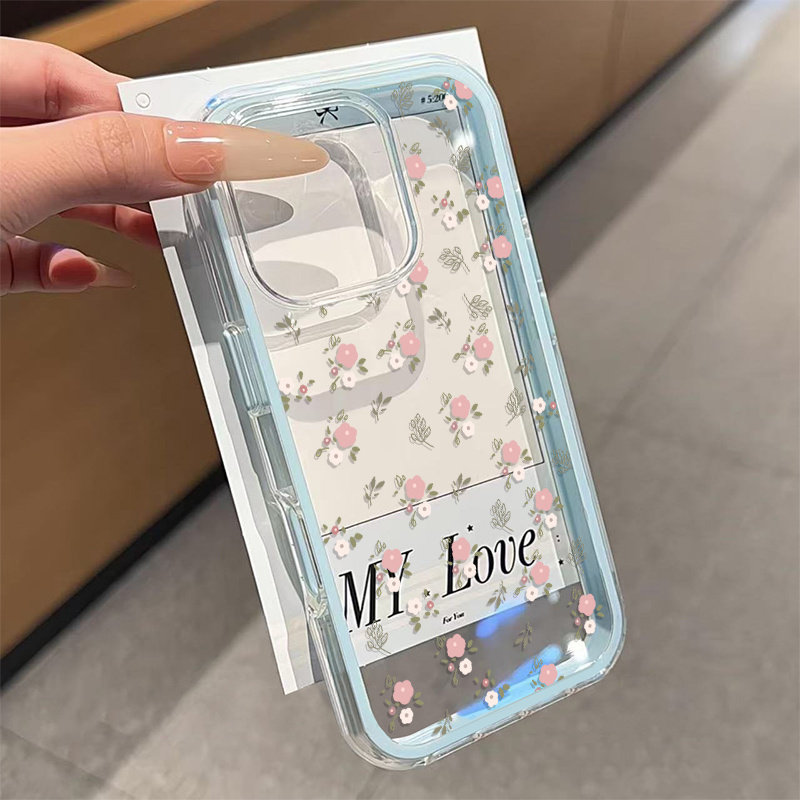Grüne Blätter Rosa Blume 2-in- – Phone Cases Xr Iphone Bewertung und Preis